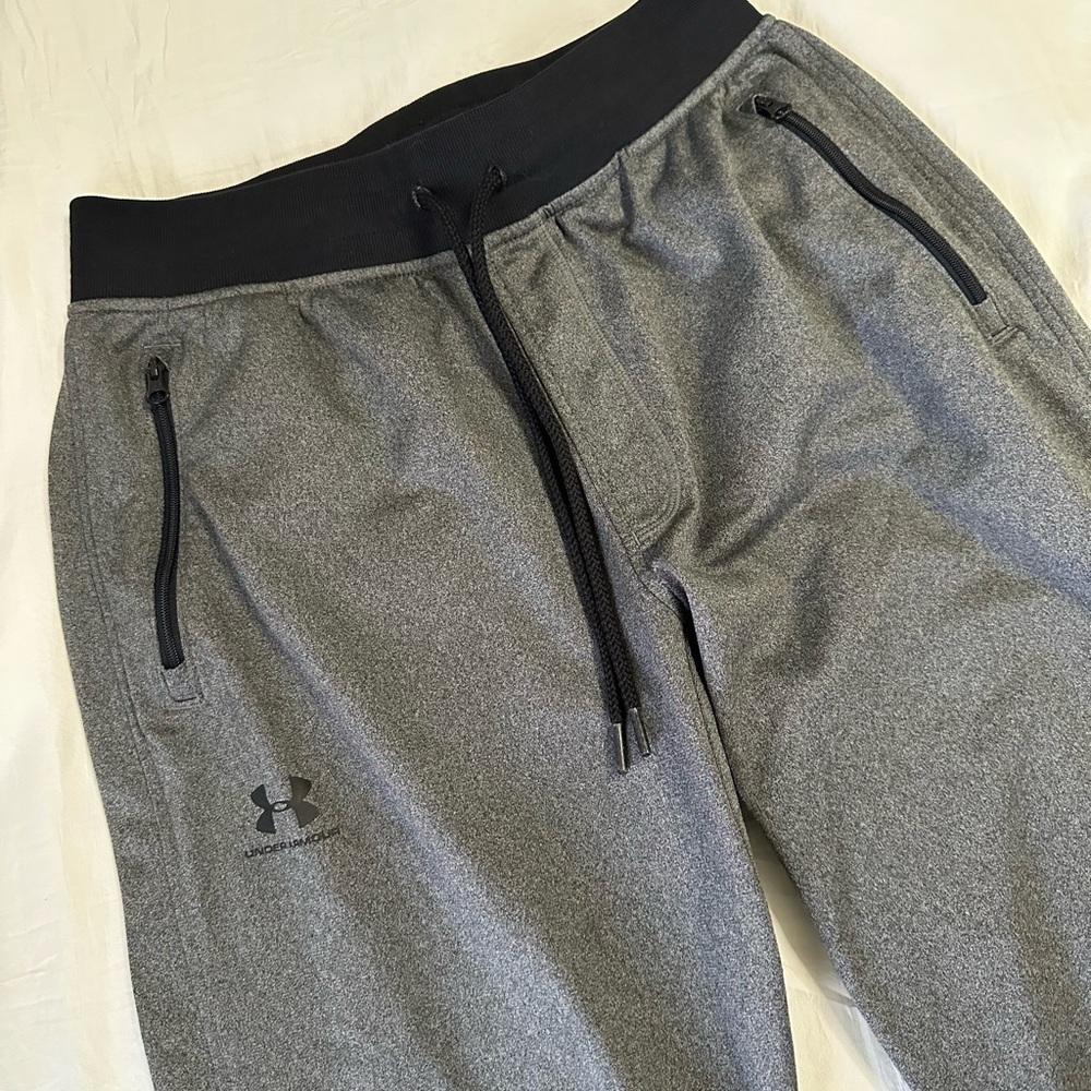 Under Armour Black and Gray Athletic Pants